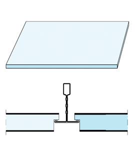 Knauf TB Danol. BelgraviaRegularR 12,5mm 625 mm x 625 mm S15 E+